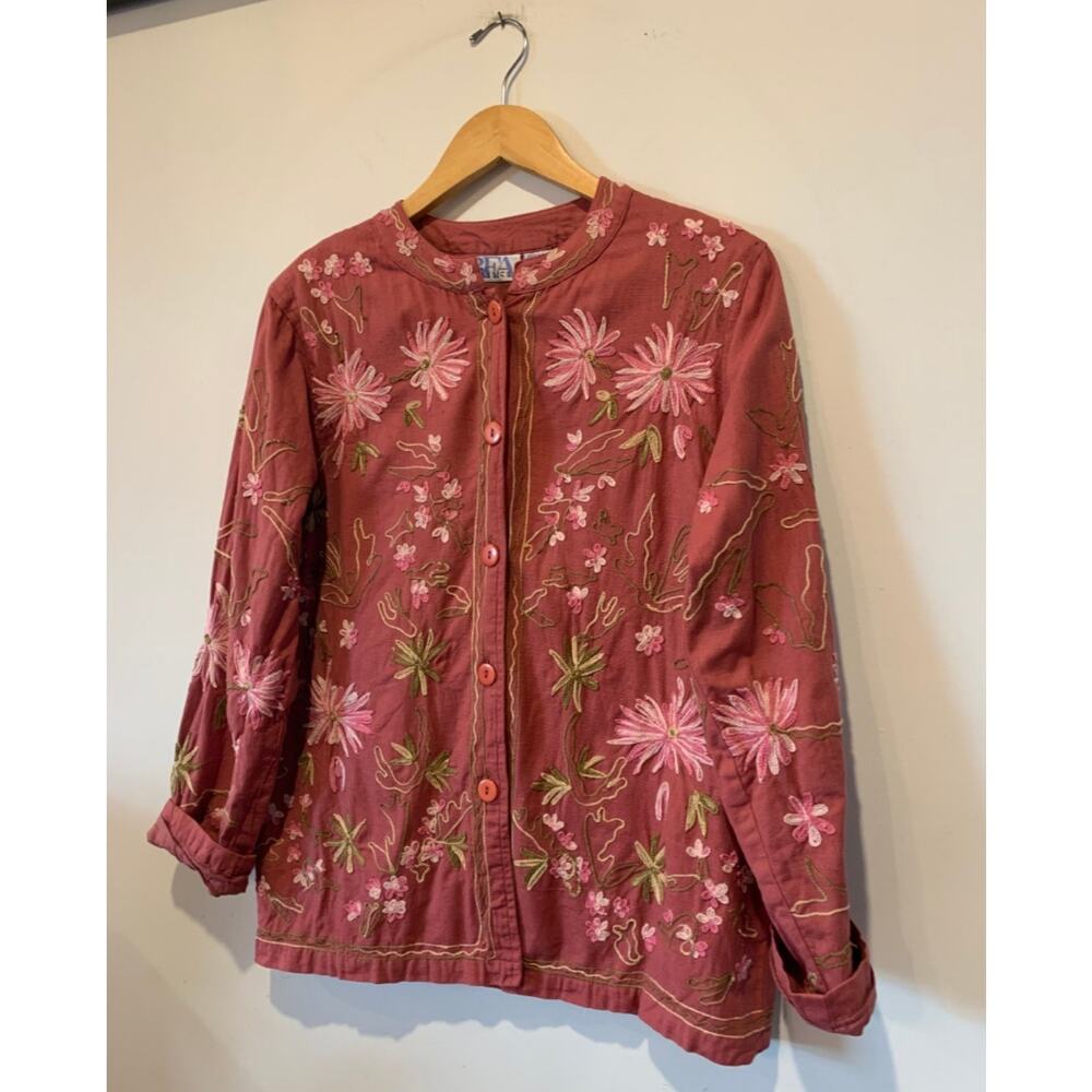 BFA Vintage Embroidered Jacket Women Small Petite‎
